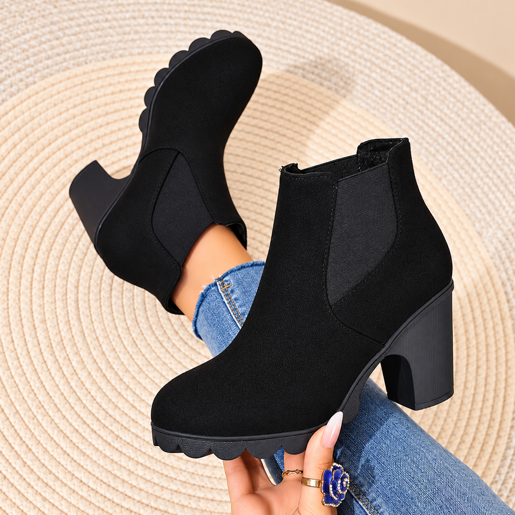 Chelsea Block Booties – VORTESA