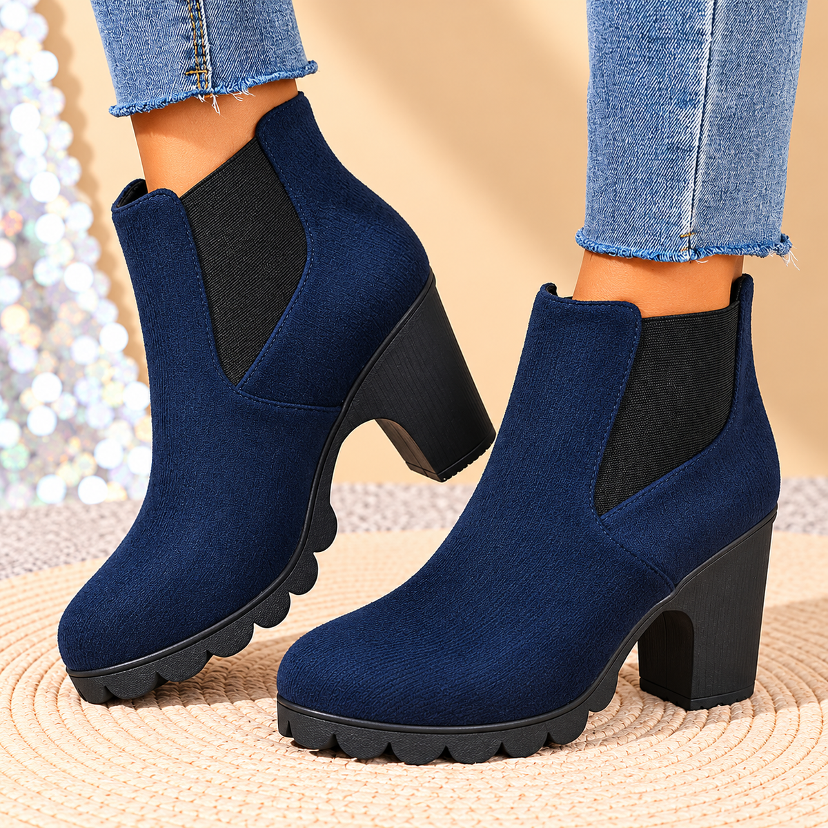 Chelsea Block Booties