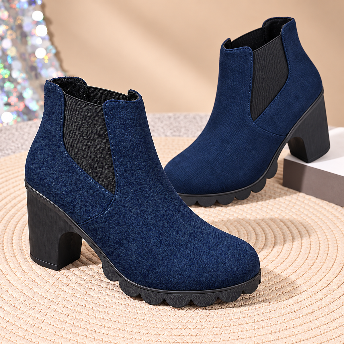 Chelsea Block Booties