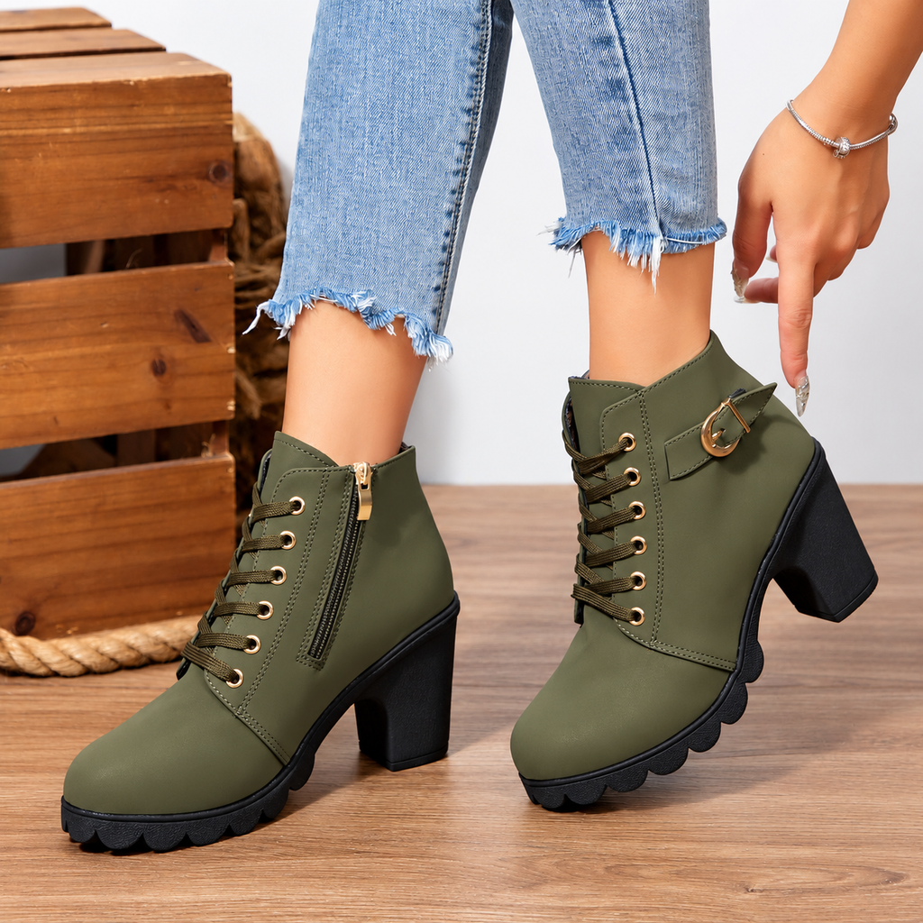Bella Lace Up Booties